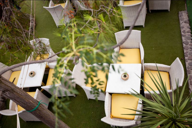 Cafe, bar y zona de desayuno - Hotel Possidon